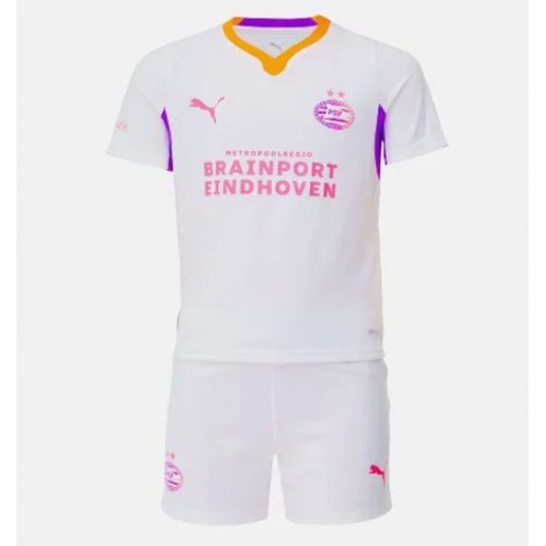 PSV Eindhoven Replika babykläder Bortaställ Barn 2026-27 Kortärmad (+ korta byxor)